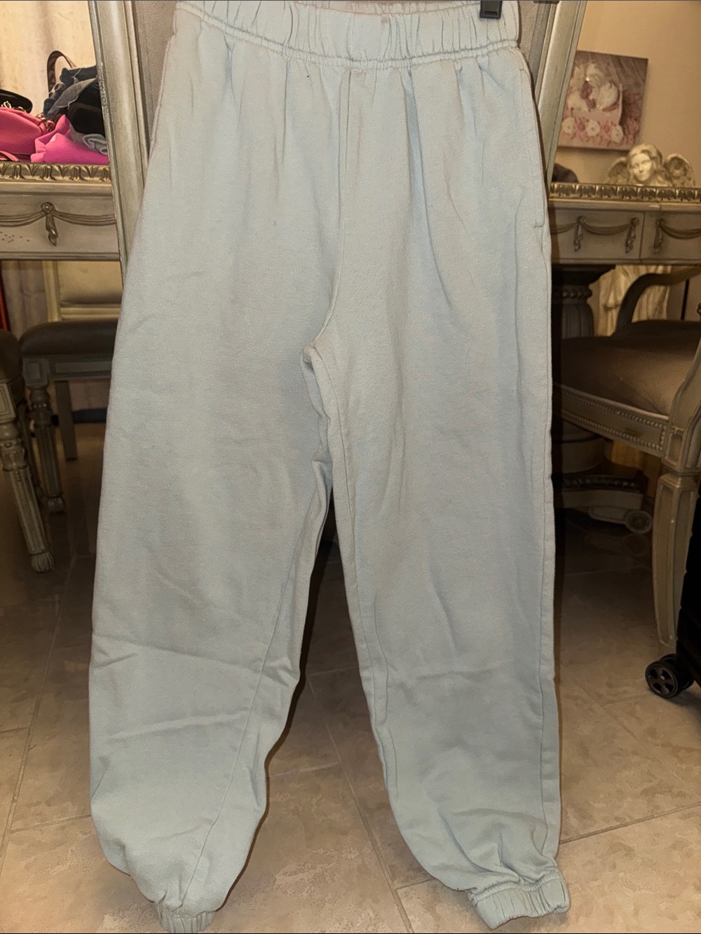 Garage Light Blue Cozy Fleece Sweatpants
